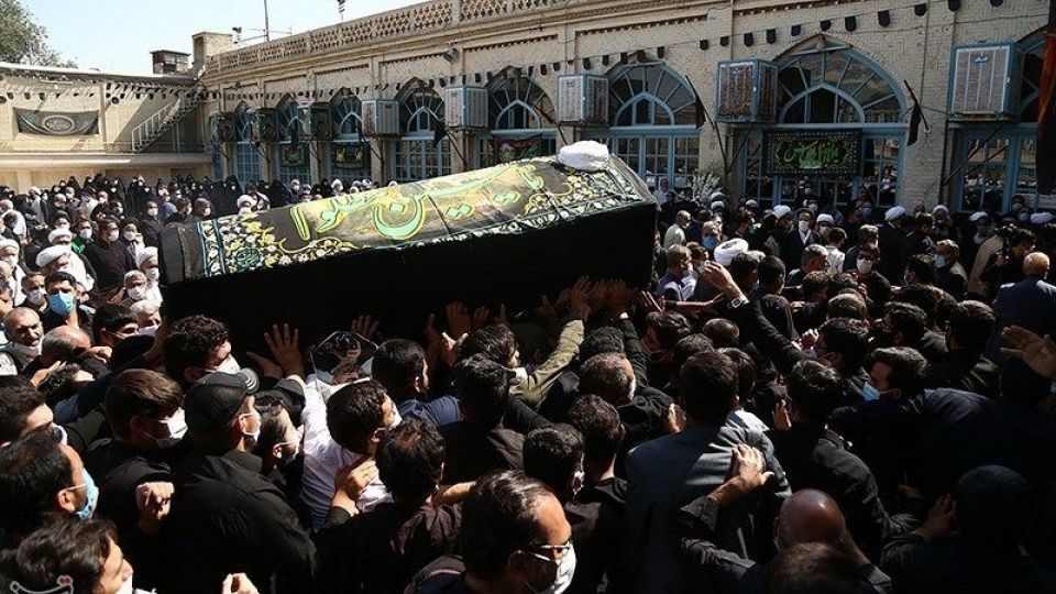 تشییع پیکر آیت‌الله صانعی در قم