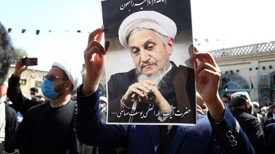 تشییع پیکر آیت‌الله صانعی در قم