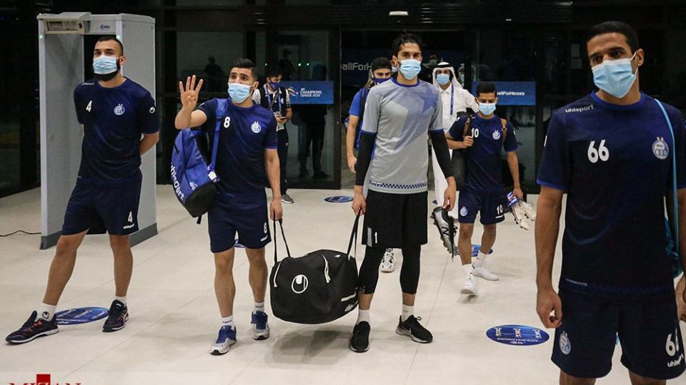 تمرین تیم استقلال قبل از بازی با تیم الشرطه عراق