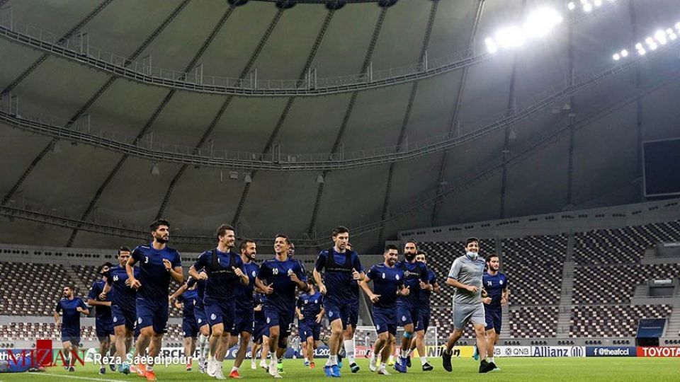 تمرین تیم استقلال قبل از بازی با تیم الشرطه عراق