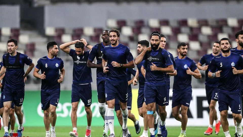 تمرین تیم استقلال قبل از بازی با تیم الشرطه عراق