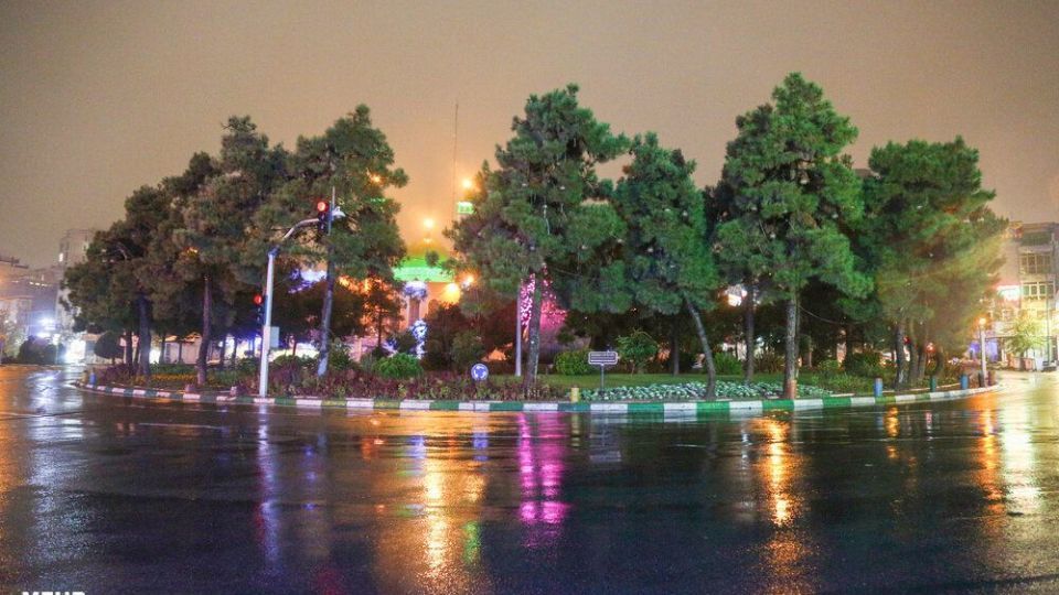 خیابان‌های تهران در اولین شب قرنطینه