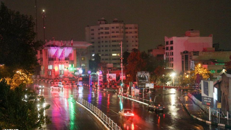 خیابان‌های تهران در اولین شب قرنطینه