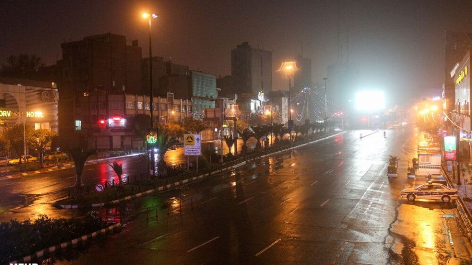 خیابان‌های تهران در اولین شب قرنطینه