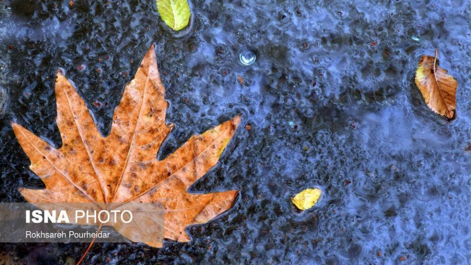 باران پاییزی در اصفهان