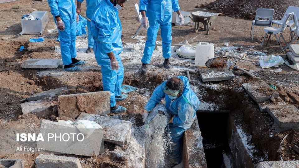 آرامستان ساوه در روزهای کرونایی