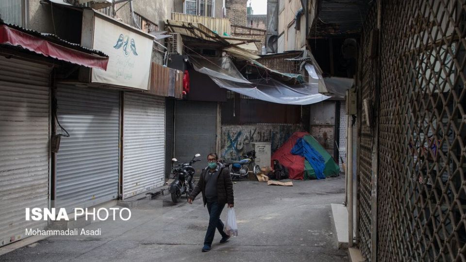 بازار تجریش و بازار بزرگ تهران در روزهای محدودیت‌های کرونایی