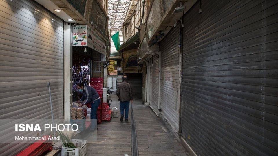 بازار تجریش و بازار بزرگ تهران در روزهای محدودیت‌های کرونایی
