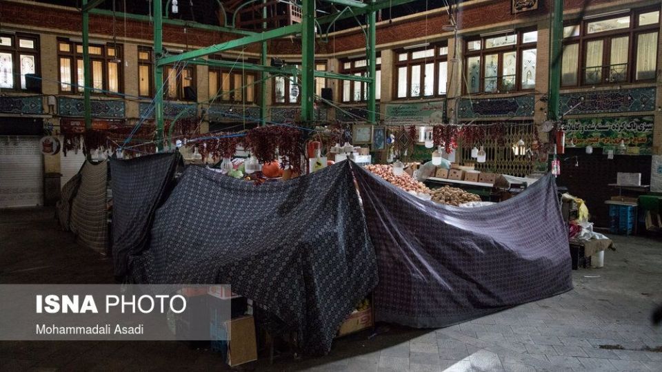 بازار تجریش و بازار بزرگ تهران در روزهای محدودیت‌های کرونایی