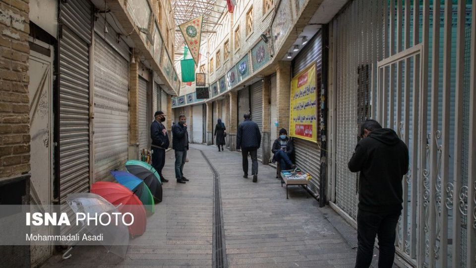 بازار تجریش و بازار بزرگ تهران در روزهای محدودیت‌های کرونایی