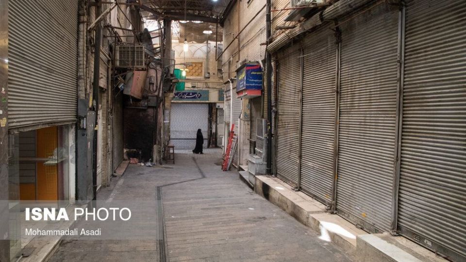 بازار تجریش و بازار بزرگ تهران در روزهای محدودیت‌های کرونایی