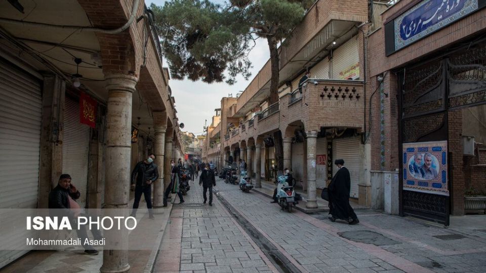 بازار تجریش و بازار بزرگ تهران در روزهای محدودیت‌های کرونایی