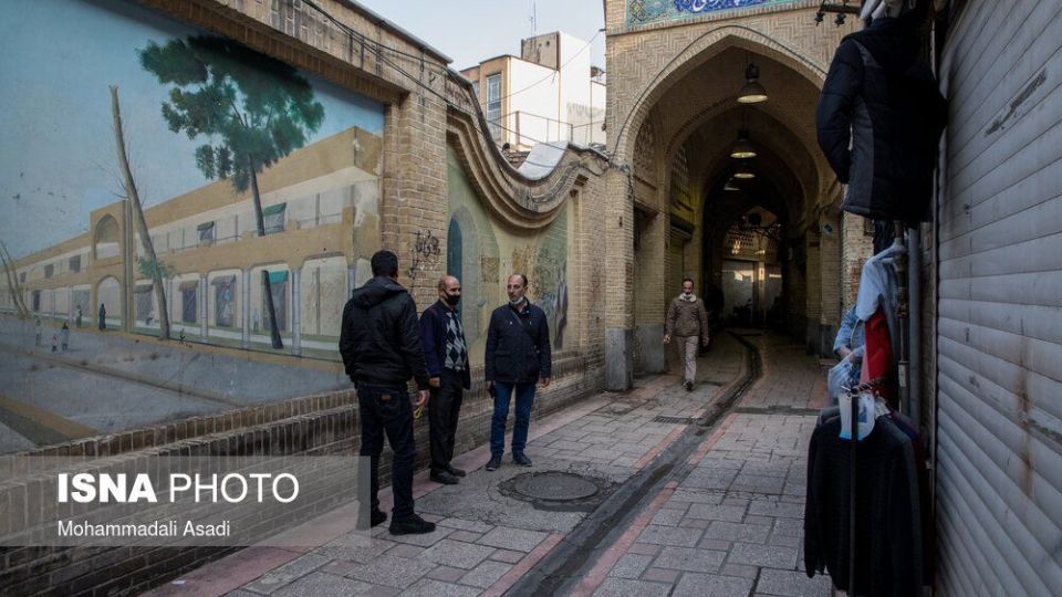 بازار تجریش و بازار بزرگ تهران در روزهای محدودیت‌های کرونایی