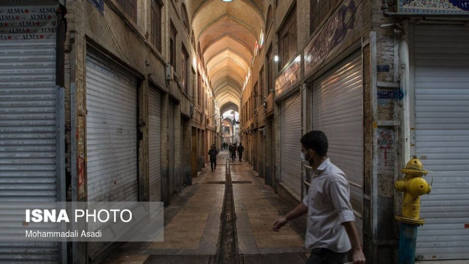 بازار تجریش و بازار بزرگ تهران در روزهای محدودیت‌های کرونایی