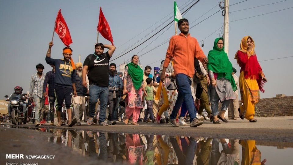 اعتراضات کشاورزان هندی نسبت به قانون جدید