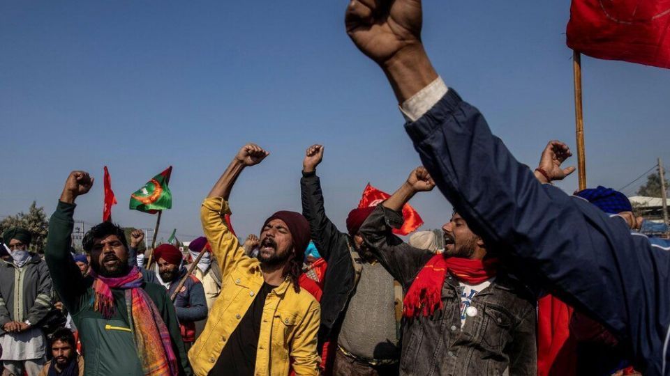 اعتراضات کشاورزان هندی نسبت به قانون جدید