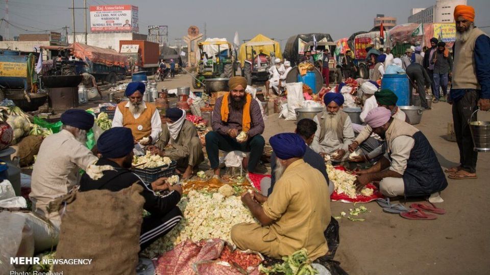 اعتراضات کشاورزان هندی نسبت به قانون جدید