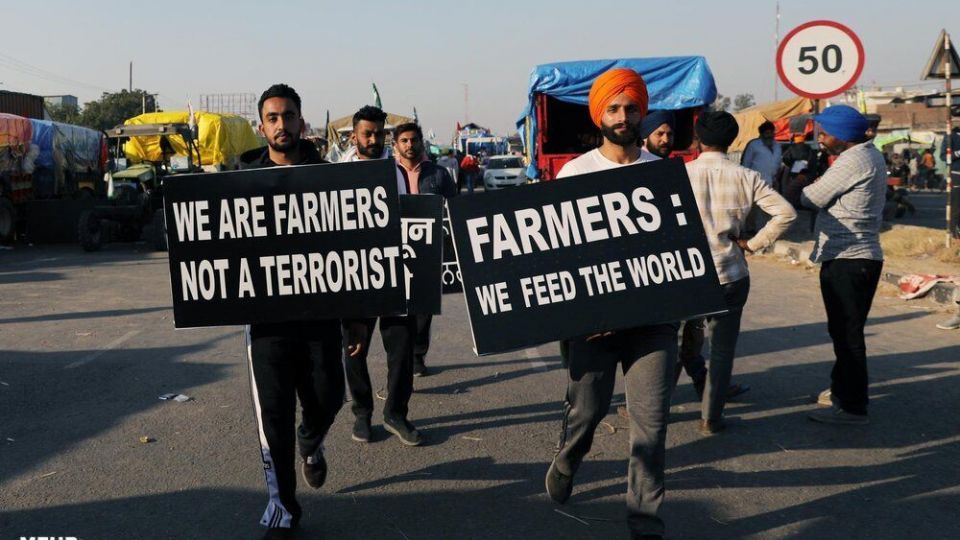اعتراضات کشاورزان هندی نسبت به قانون جدید