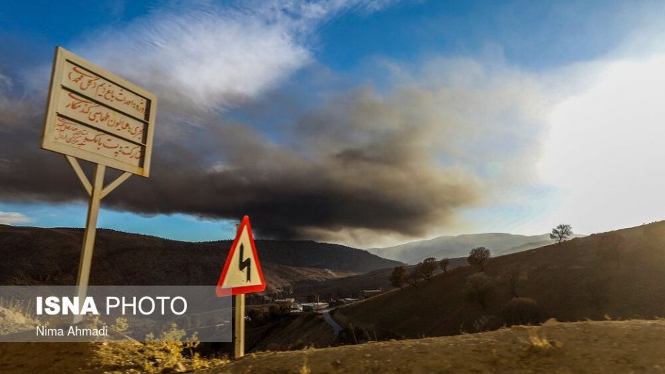 آتش سوزی در خط لوله انتقال نفت مارون