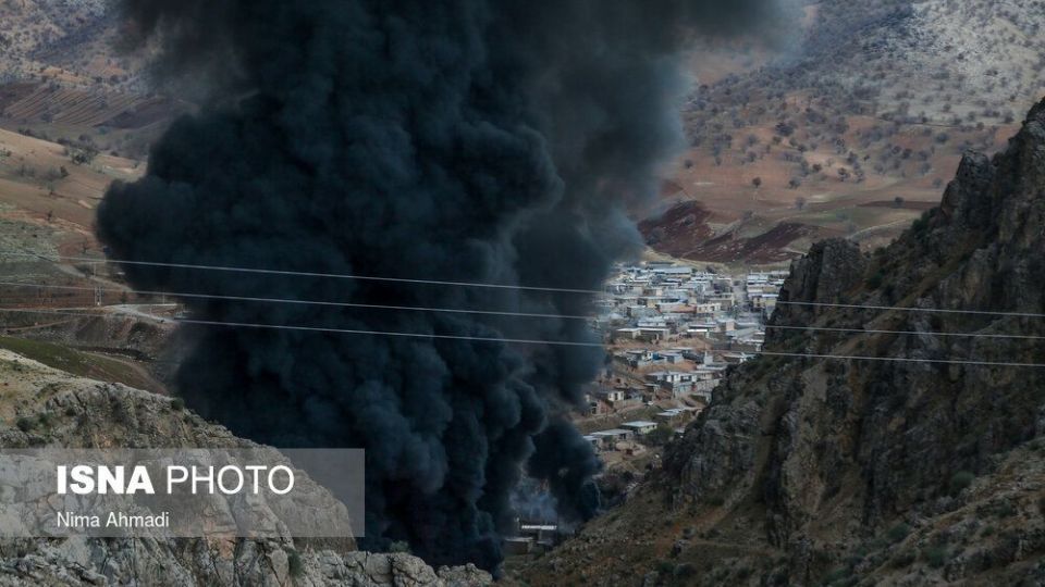 آتش سوزی در خط لوله انتقال نفت مارون