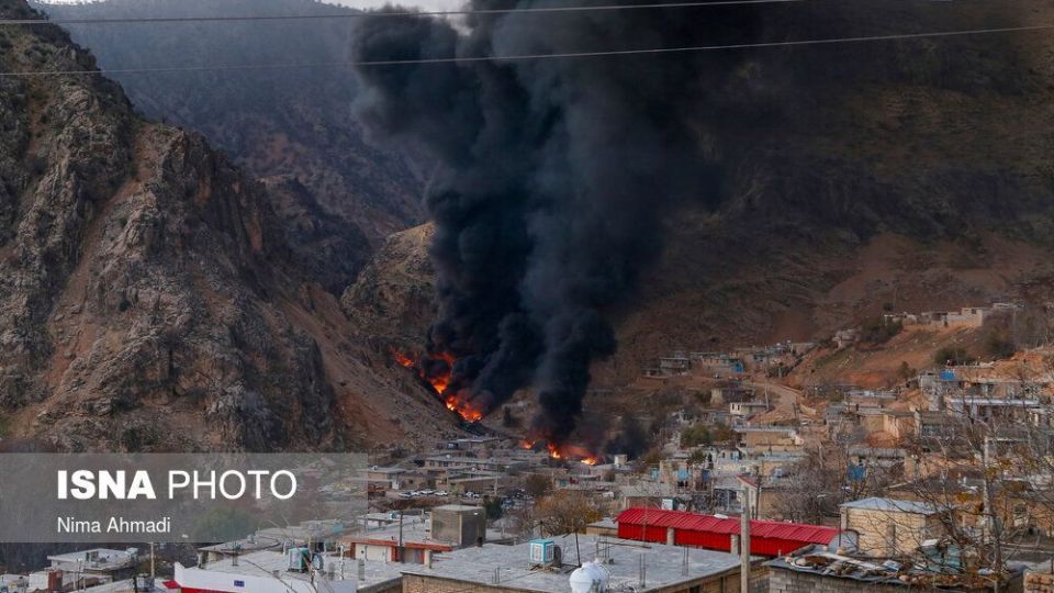 آتش سوزی در خط لوله انتقال نفت مارون