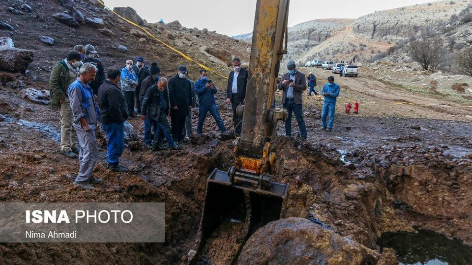 آتش سوزی در خط لوله انتقال نفت مارون