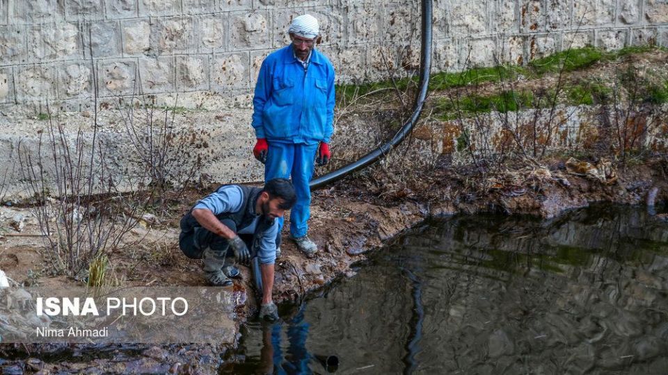 آتش سوزی در خط لوله انتقال نفت مارون