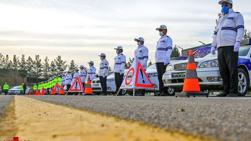 رزمایش طرح ترافیکی زمستانه پلیس راهور - اصفهان