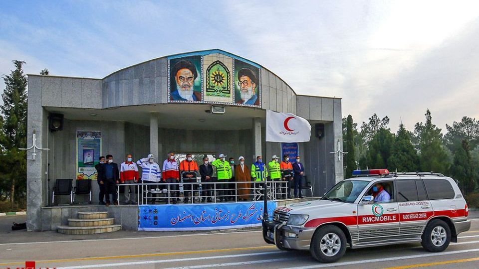 رزمایش طرح ترافیکی زمستانه پلیس راهور - اصفهان