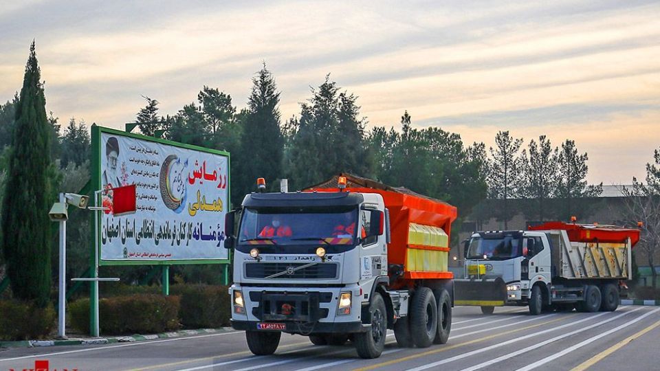 رزمایش طرح ترافیکی زمستانه پلیس راهور - اصفهان