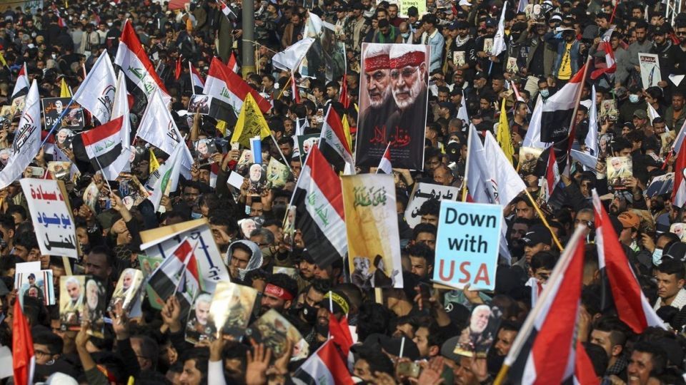 سالگرد شهادت حاج قاسم سلیمانی و ابومهدی المهندس - بغداد