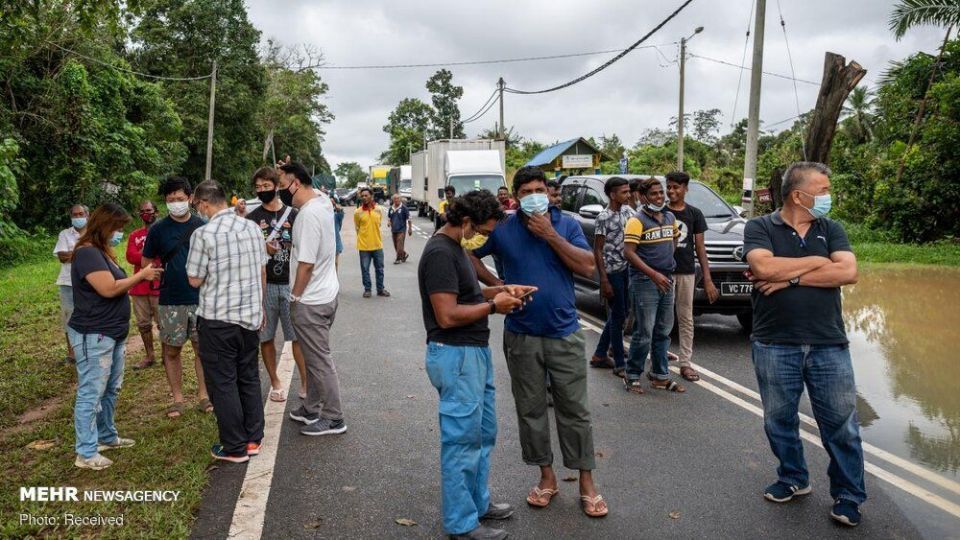 آواره شدن هزاران نفر بر اثر سیل در مالزی