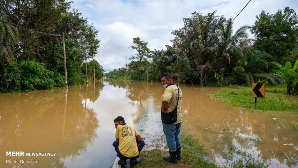 آواره شدن هزاران نفر بر اثر سیل در مالزی