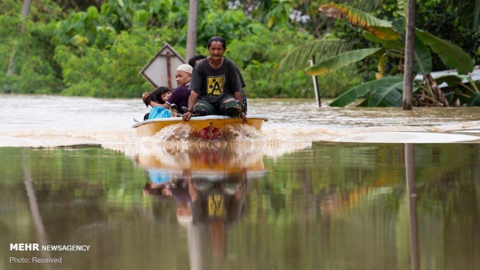 آواره شدن هزاران نفر بر اثر سیل در مالزی