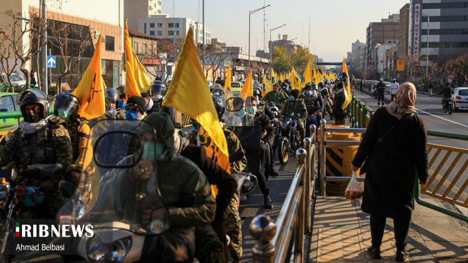 رژه بزرگ موتور سواران بسیجی تهران