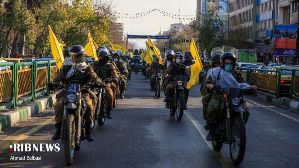 رژه بزرگ موتور سواران بسیجی تهران