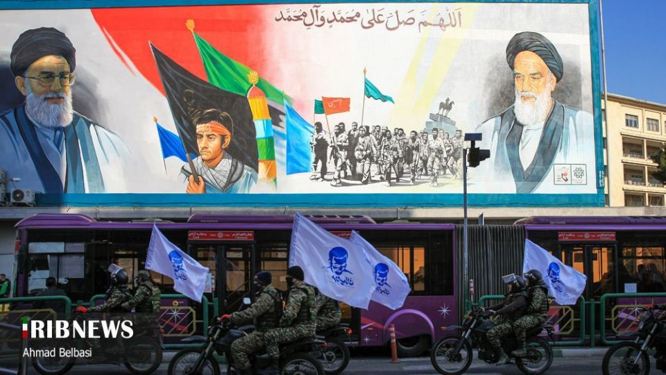 رژه بزرگ موتور سواران بسیجی تهران