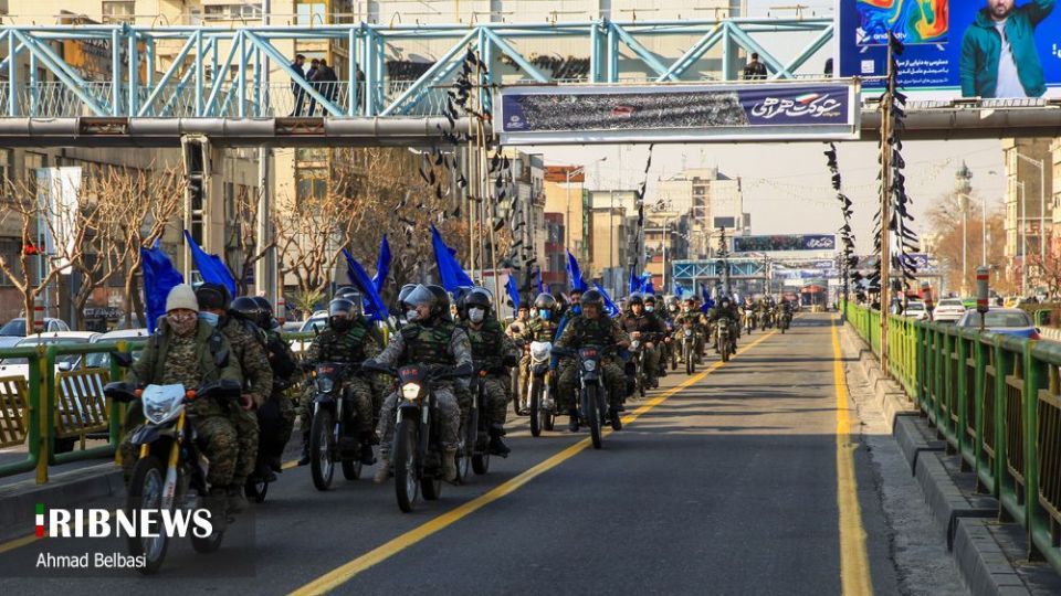 رژه بزرگ موتور سواران بسیجی تهران