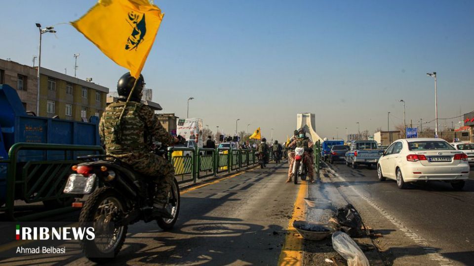 رژه بزرگ موتور سواران بسیجی تهران