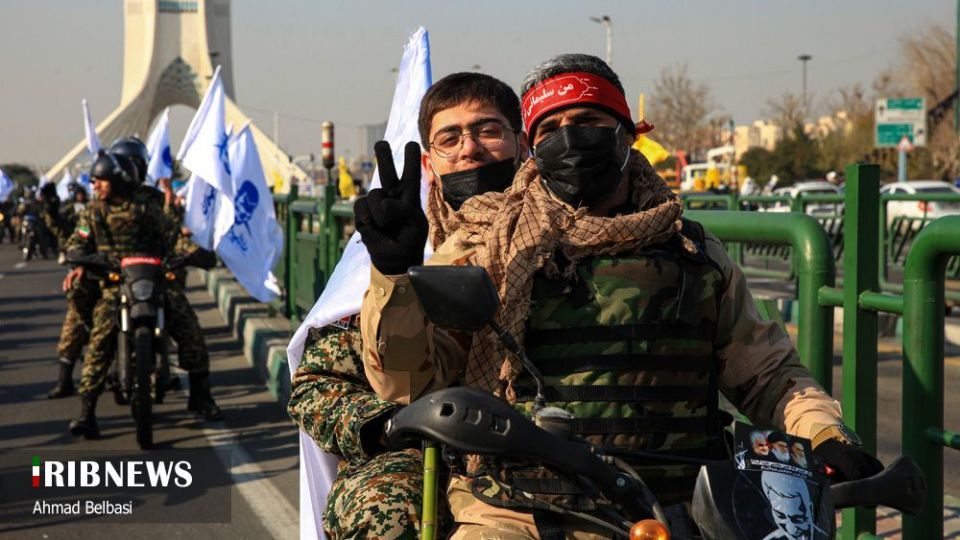 رژه بزرگ موتور سواران بسیجی تهران