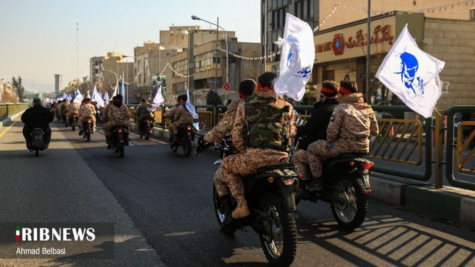 رژه بزرگ موتور سواران بسیجی تهران