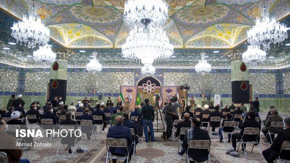 مراسم چهلمین روز شهادت شهید فخری زاده در حرم حضرت معصومه(س)