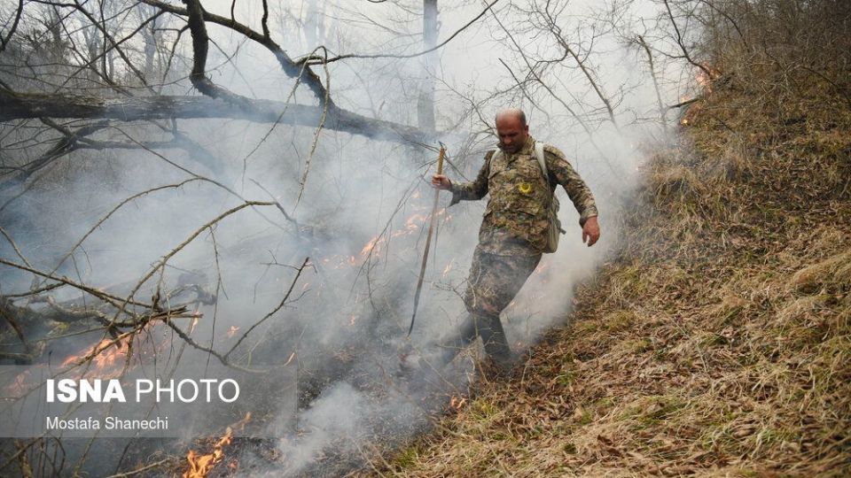 حریق جنگل های شهرستان نکا