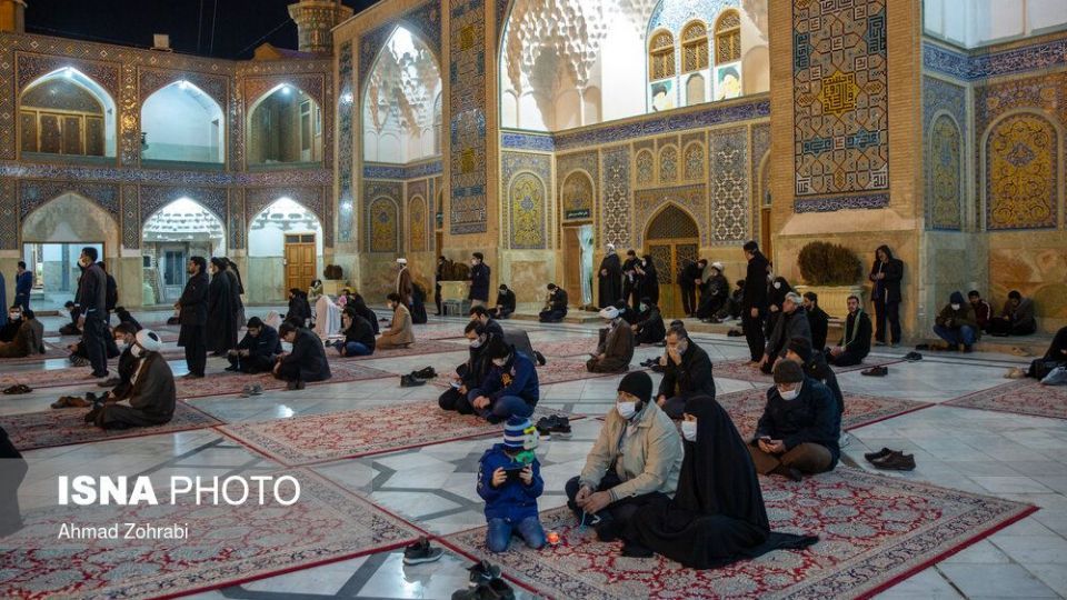 شب شهادت حضرت زهرا در حرم کریمه اهل بیت(ع)