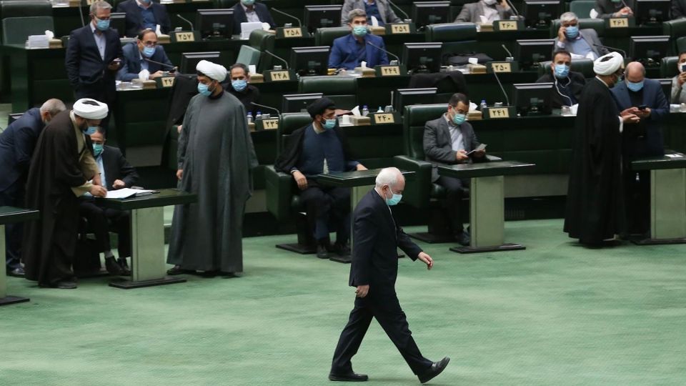 جلسه علنی مجلس با حضور ظریف