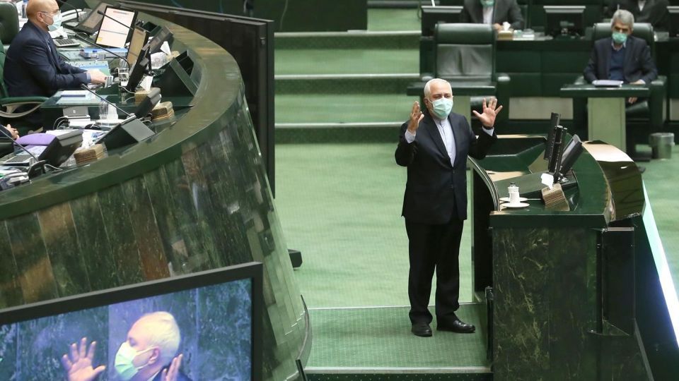 جلسه علنی مجلس با حضور ظریف