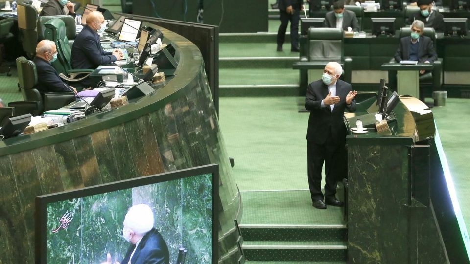 جلسه علنی مجلس با حضور ظریف