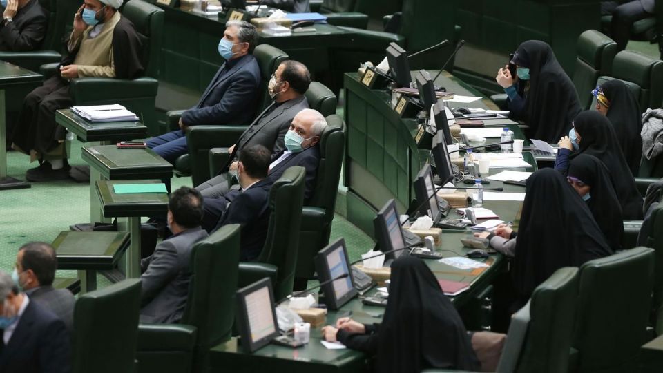 جلسه علنی مجلس با حضور ظریف