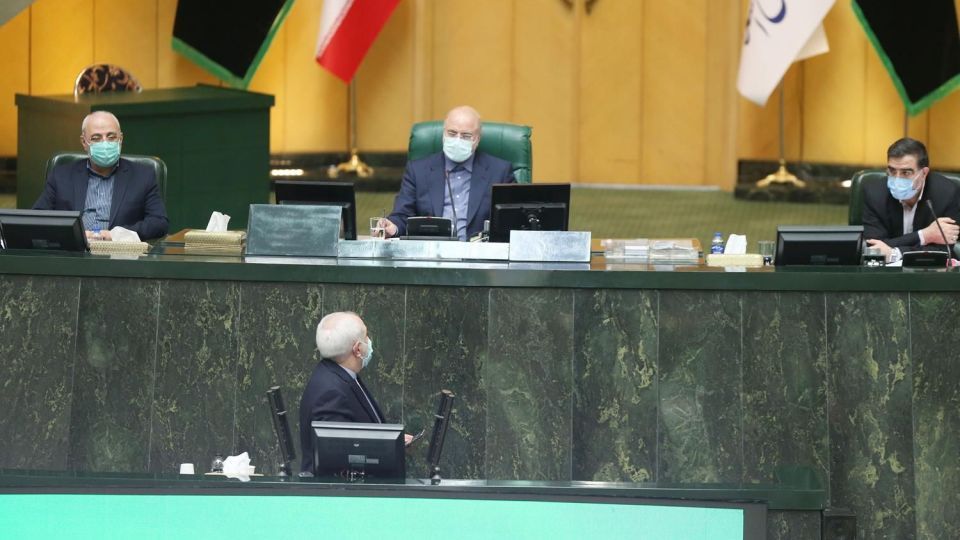 جلسه علنی مجلس با حضور ظریف