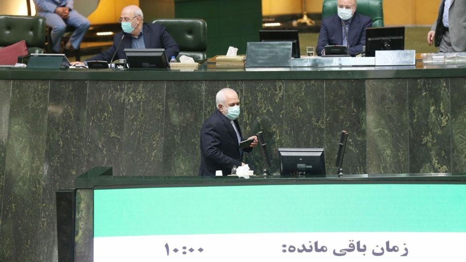 جلسه علنی مجلس با حضور ظریف